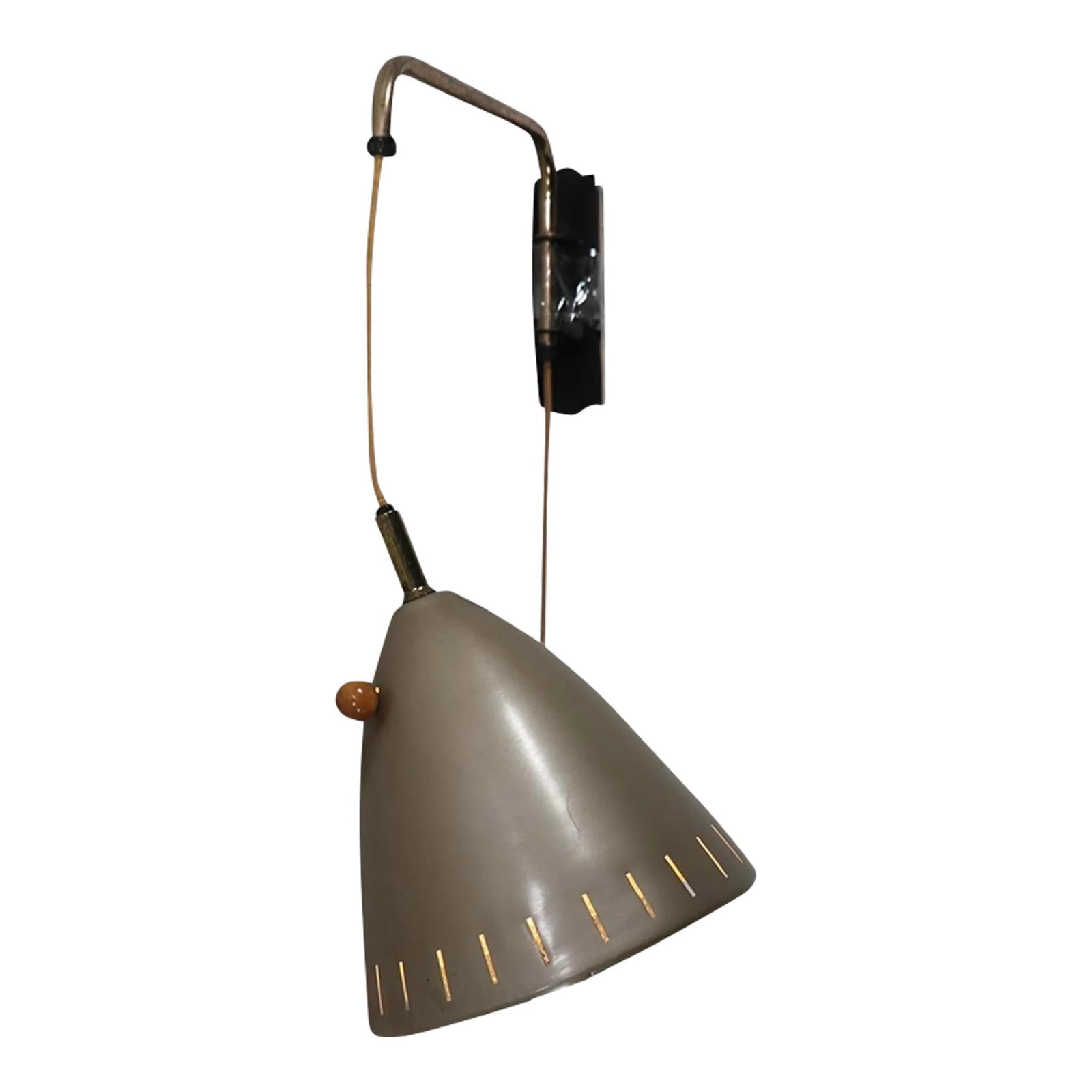 Mid Century Gerald Thurston Swing Arm Wall Sconce for Lightolier (1 of 10)