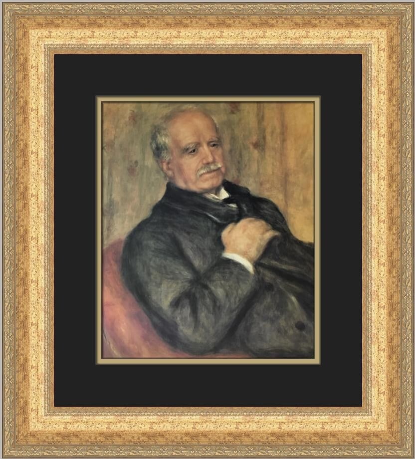 Renoir Portrait of Paul Durand-Ruel Custom Framed Art Print 1984: Renoir Portrait of Paul Durand-Ruel Custom Framed Art Print 1984 This stunning custom framed print features Pierre-Auguste Renoir's "Portrait of Paul Durand-Ruel," a captivating blend of Expressionism