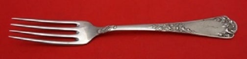German 800 Silver Art Nouveau Salad Fork 7 Inch Antique (1 of 1)