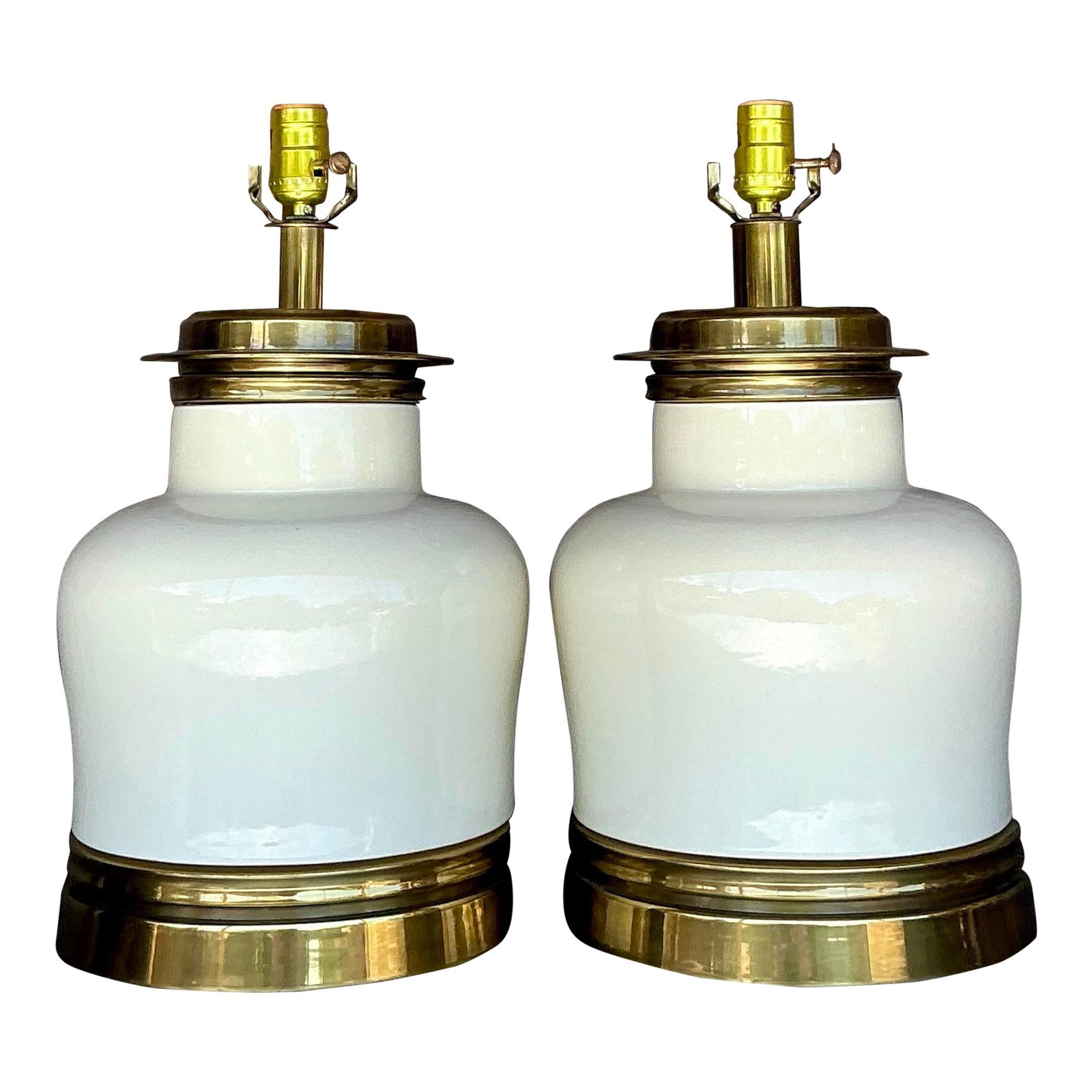 Vintage Boho Ceramic Lamps Inspired by Chapman - Pair (1 of 6)