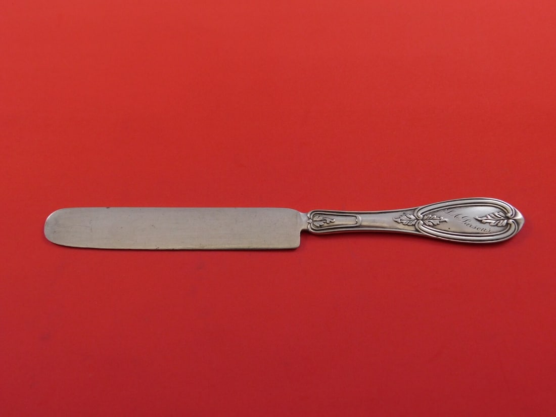 Shreve & Co Olive Sterling Silver Junior Knife 7.25 Inch (1 of 1)