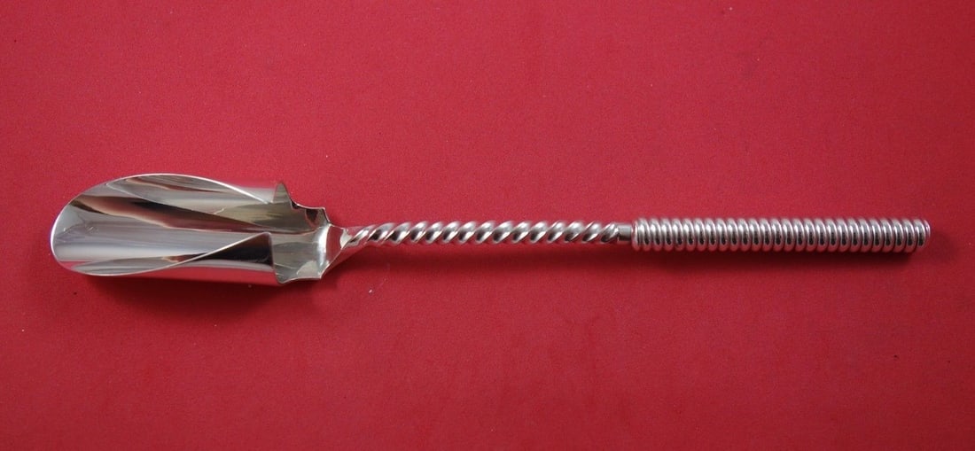 Whiting Sterling Silver Cheese Scoop with Twist Handle 9 1/8" (1 of 1)