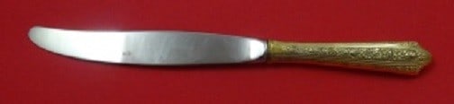 Wallace Normandie Vermeil Knife Sterling Silver 8 3/4 Gold Finish (1 of 1)