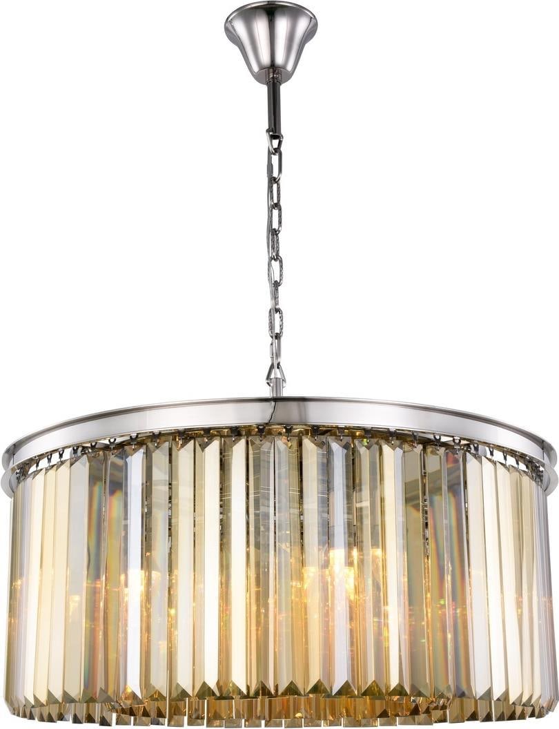 Transitional Pendant Light with Royal-Cut Crystal from Sydney Collection: Transitional Pendant Light with Royal-Cut Crystal from Sydney Collection This Sydney pendant light blends classic and modern design elements, featuring royal-cut crystal and steel wire construction wi