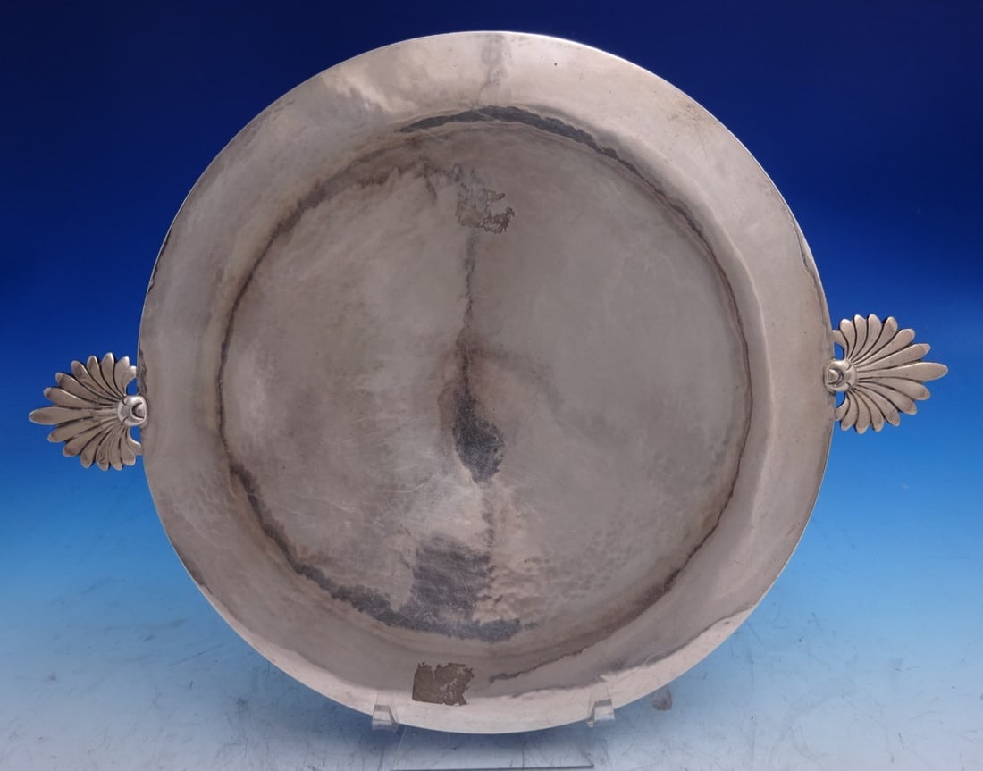 Sterling Silver Compote by Erik Magnussen Germany 1.5 in Tall 13 in Wide 18 ozt (1 of 7)