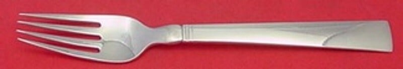 Georg Jensen Blok Acadia Sterling Silver Dinner Fork 7 1/4 Inches (1 of 2)
