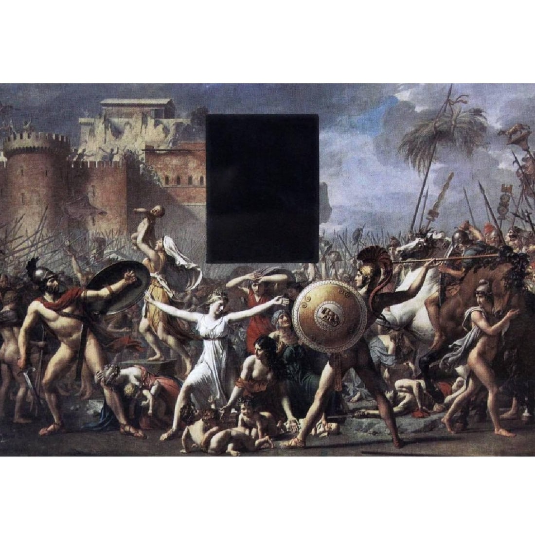 Modern Ink Assemblage on Postcard by Henry Pearson David Framed 7 x 9 Inches (1 of 6)