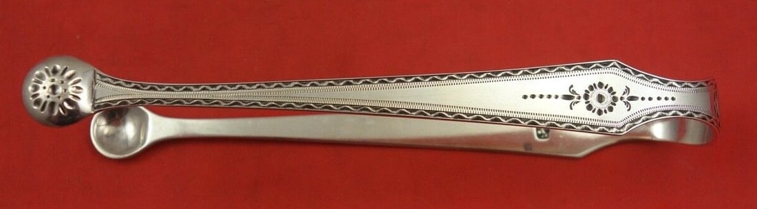 Winslow Sterling Silver Sugar Tong 5.5 Inches Monogrammed Serving Piece (1 of 2)