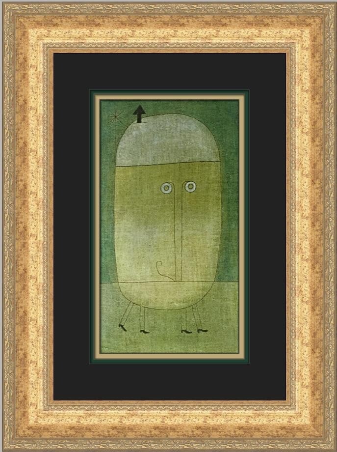 Paul Klee Mask of Fear Custom Framed Print 20 x 15 Abstract Art (1 of 2)