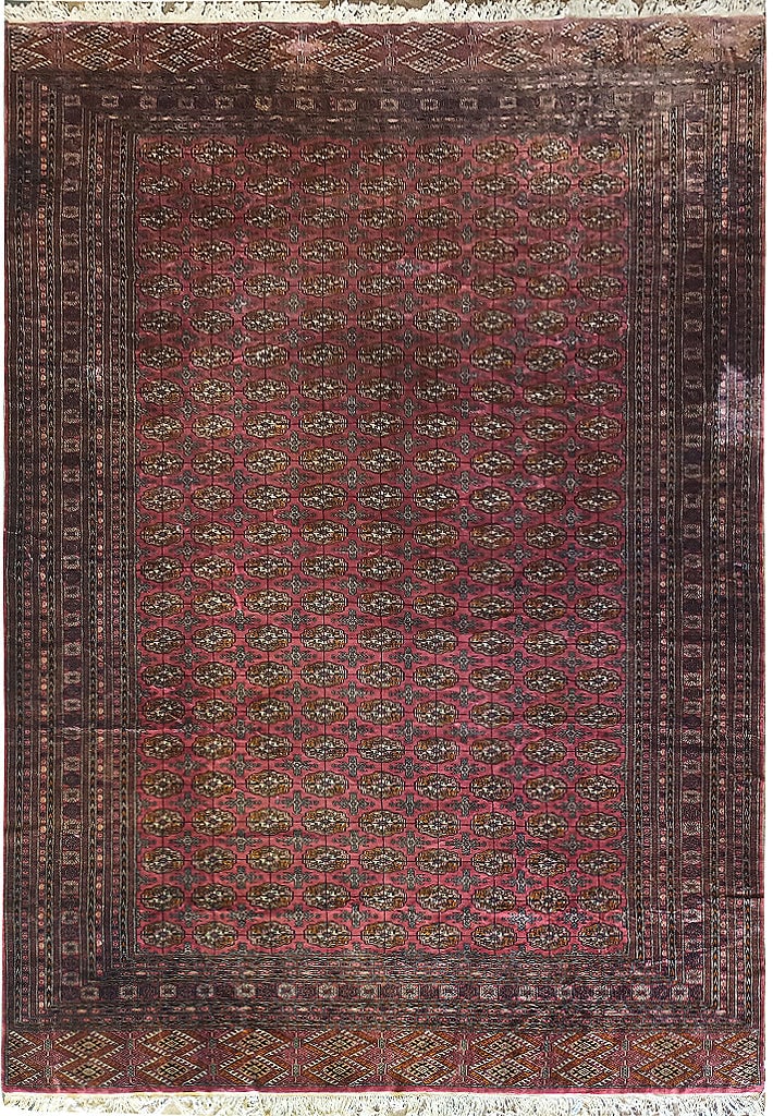 11.3' x 17' Classic Bokara Handmade Area Rug Soft Salmon Color (1 of 10)