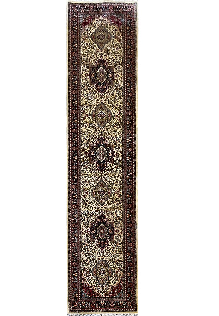 Handmade Kashmir Bamboo Silk Runner 13 Feet Long (1 of 10)