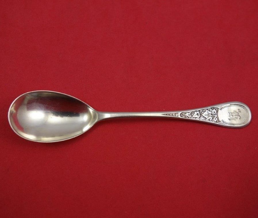 Tiffany & Co. Ivy Sterling Silver Egg Spoon 4 3/4" (1 of 2)
