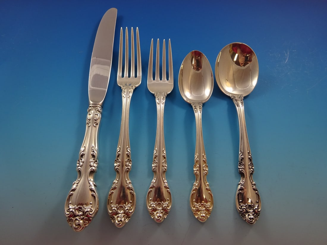Gorham Melrose Sterling Silver Flatware Set 30 Pieces Service for 6 (1 of 6)