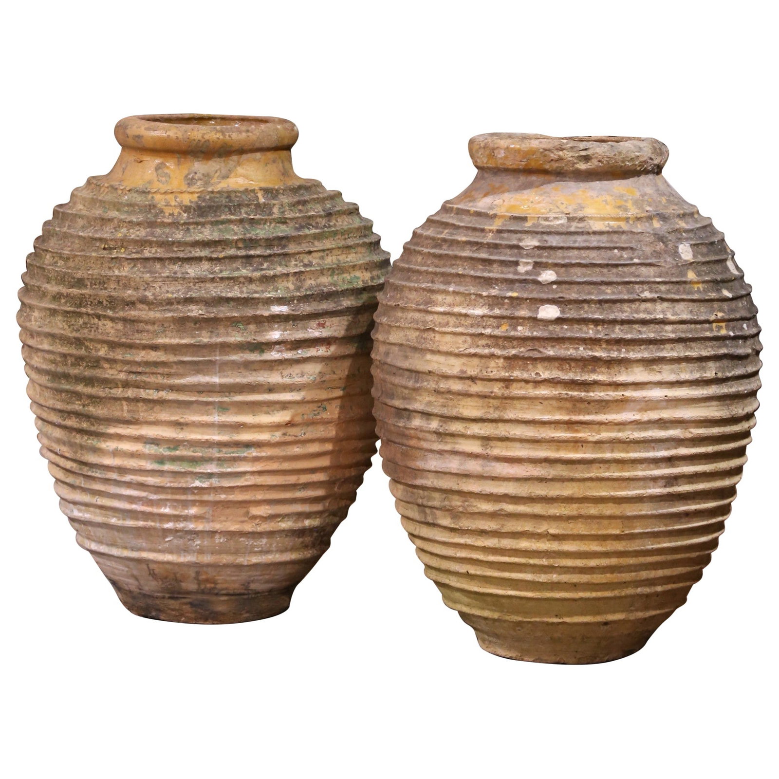 Set of 2 Antique Greek Terracotta Olive Jars Circa 1780 (1 of 14)