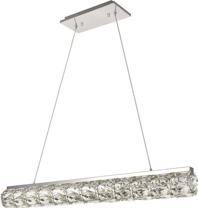 Elegant Lighting Valetta Pendant Light Chrome Crystal 36.60W UL-Listed (1 of 1)