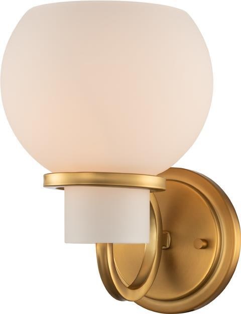 Kalco Ascher Transitional 1-Light Wall Sconce Winter Brass Damp Rated (1 of 1)