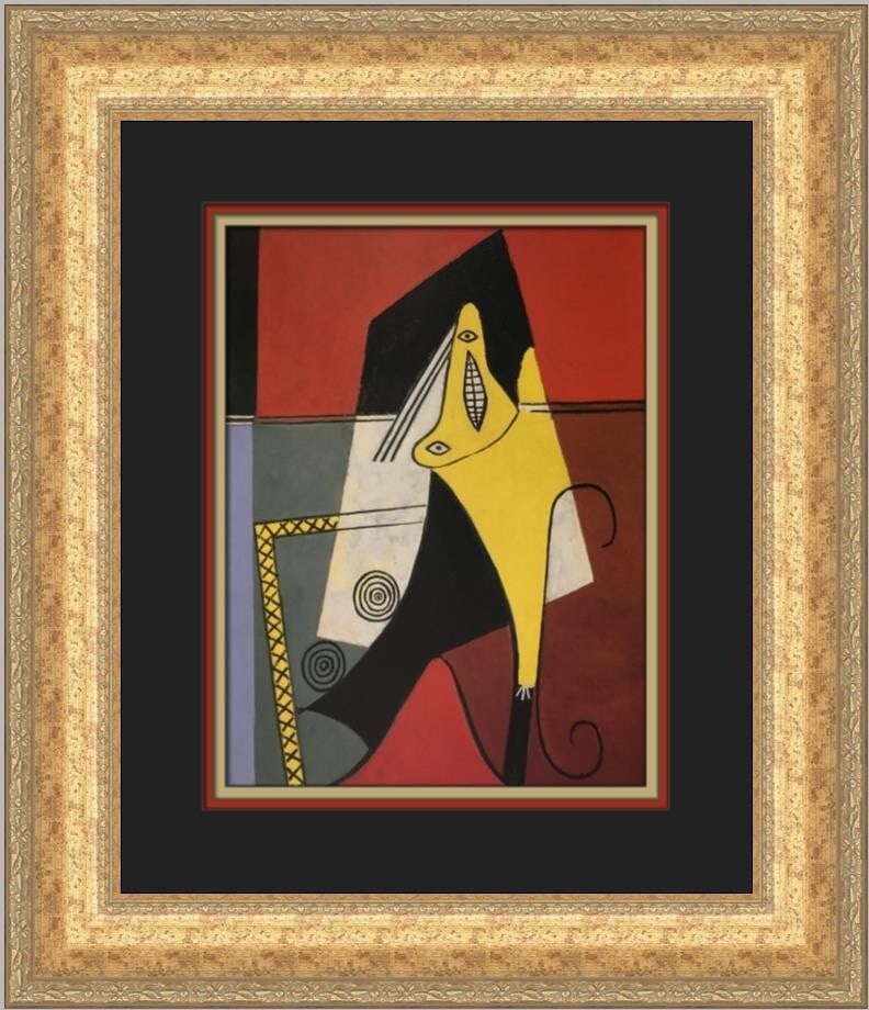 Pablo Picasso Figure Custom Framed Print 1996 Abstract Art (1 of 2)