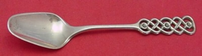 David Andersen Ringebu .830 Silver Demitasse Spoon 4 1/8 Inch Heirloom (1 of 2)