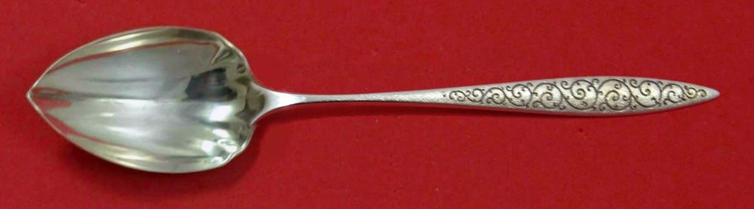 Wallace Sterling Silver Spanish Lace Fluted Grapefruit Spoon 5 3/4" (1 of 1)