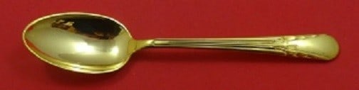 International Sterling Silver Orchid Vermeil Teaspoon 5 7/8 Gold Finish (1 of 1)