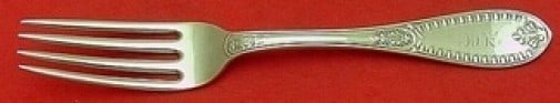 Ionic by John Polhamus Sterling Silver Dinner Fork 7 1/8 in Monogrammed (1 of 1)
