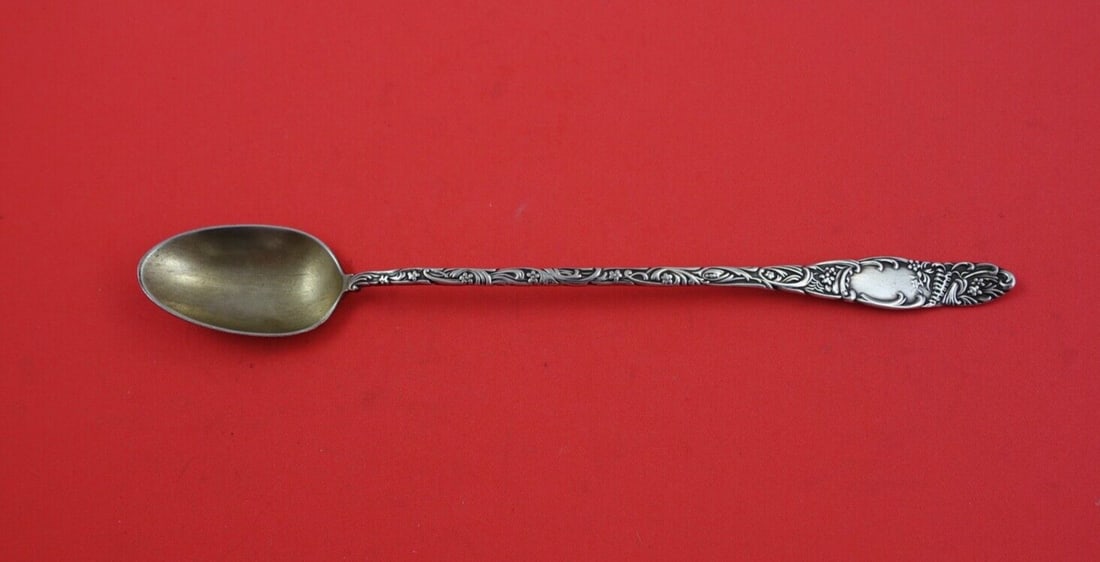 Towle Princess Sterling Silver Iced Tea Spoon Goldwashed 8.5" (1 of 2)