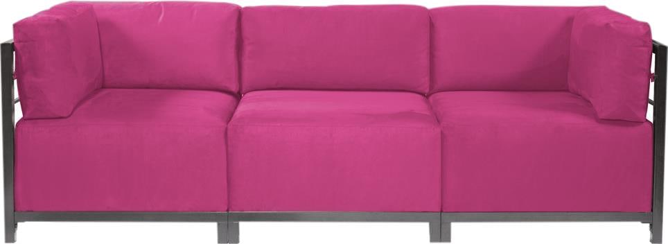 Howard Elliott Regency Axis 3pc Sofa Fuchsia Pink Sectional (1 of 2)