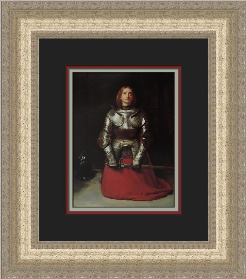 Sir John Everett Millais Joan of Arc Custom Framed Print 17 x 15 (1 of 2)