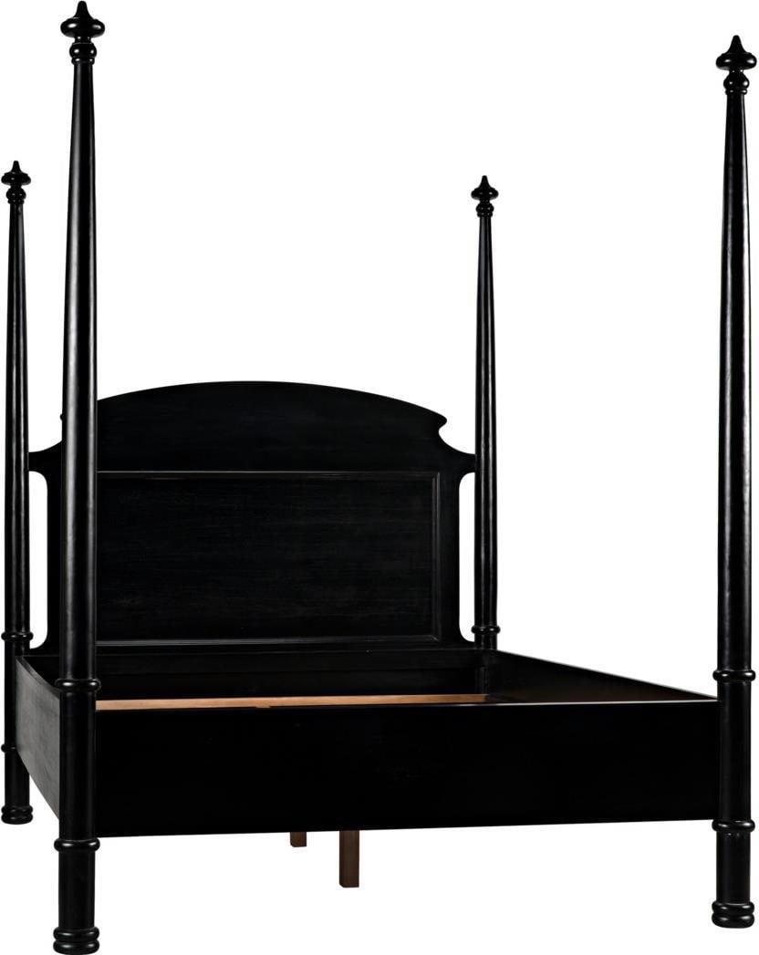 Douglas English Traditional Queen Bed in Hand-Rubbed Black Mahogany (1 of 1)