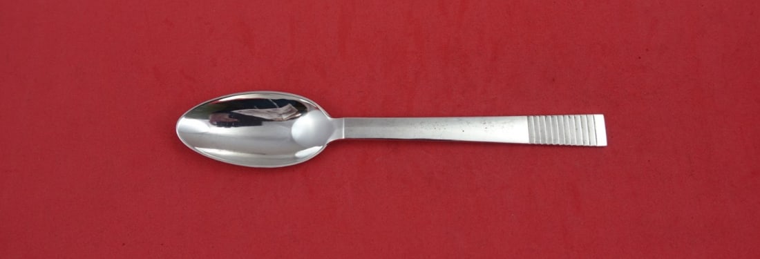 Georg Jensen Parallel Sterling Silver Grapefruit Spoon 5 3/4 Inch: Georg Jensen Parallel Sterling Silver Grapefruit Spoon 5 3/4 Inch This exquisite grapefruit spoon, part of the Parallel pattern by Georg Jensen, is crafted from high-quality sterling silver. Measuring