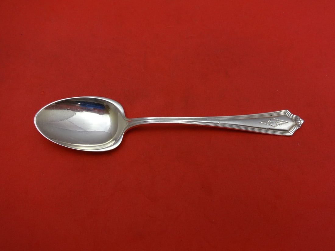 Gorham Plymouth Sterling Silver Ice Cream Spoon 5.5 Inch Monogrammed (1 of 1)