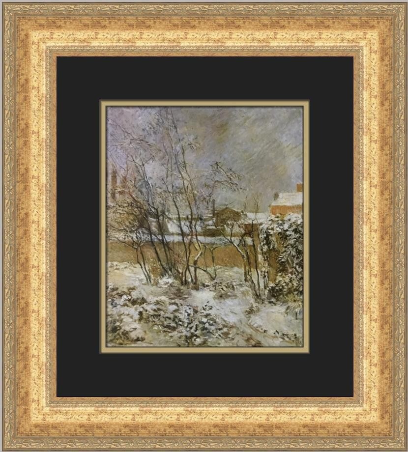 Paul Gauguin Garden in the Snow Custom Framed Print 19x17 1988 Symbolism Art (1 of 2)