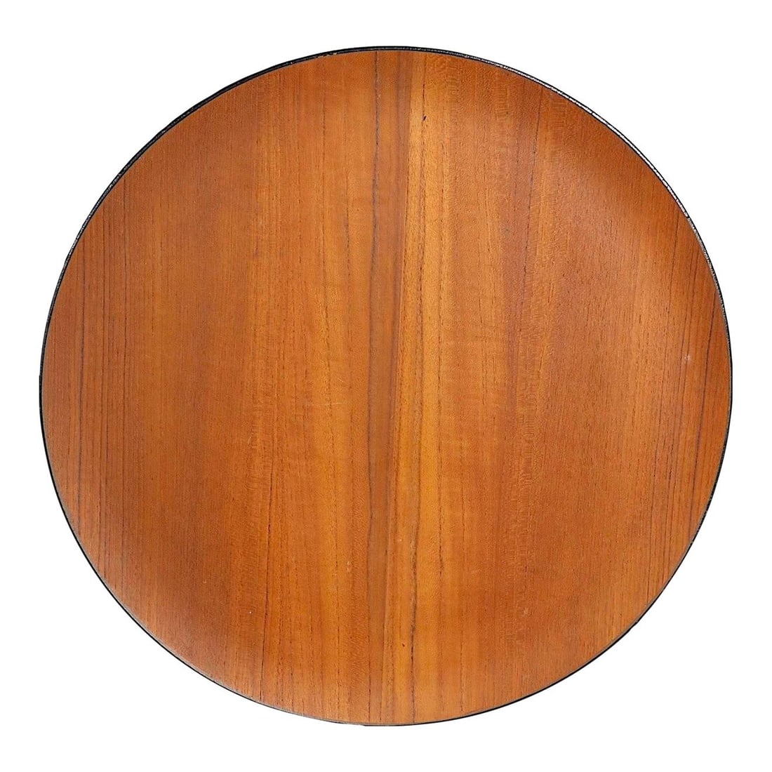 Mid Century Modern Brown Plywood Serving Tray 14x14 (1 of 7)