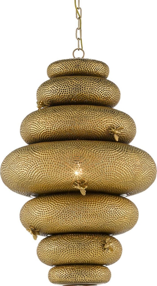 Sasha Bikoff Handmade Brass Golden Chandelier Bee My Honey Collection (1 of 6)