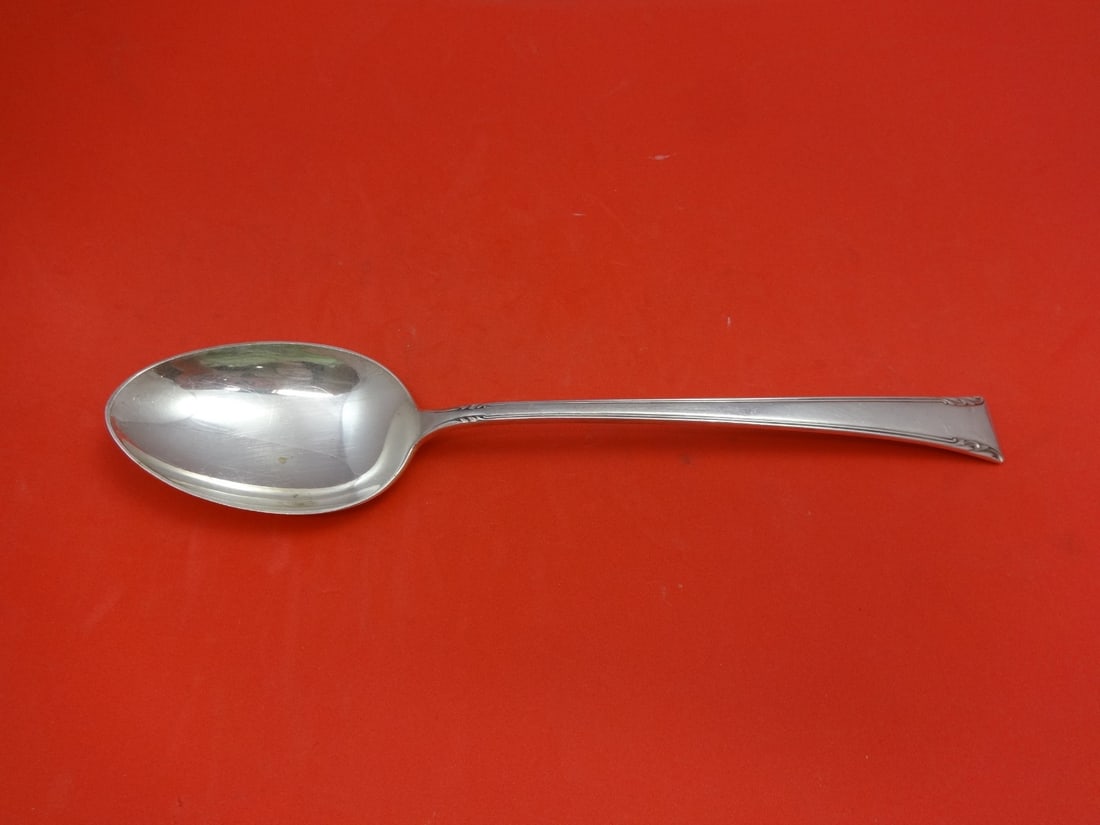International Sterling Silver Serenity Serving Spoon 8.5 inches (1 of 1)