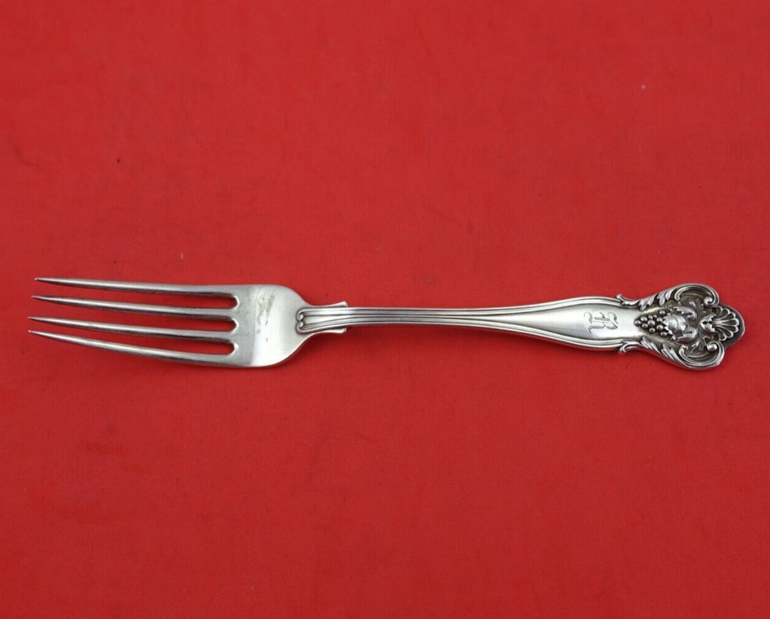 Durgin New Vintage Sterling Silver 7 Inch Fork Monogrammed (1 of 3)