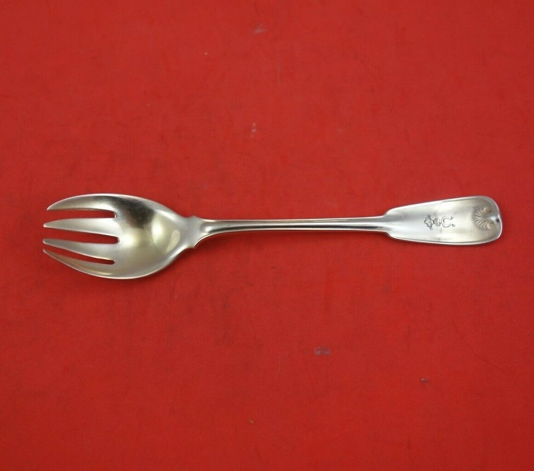 Tiffany & Co Palm Sterling Silver Ice Cream Fork with McKay Crest (1 of 3)