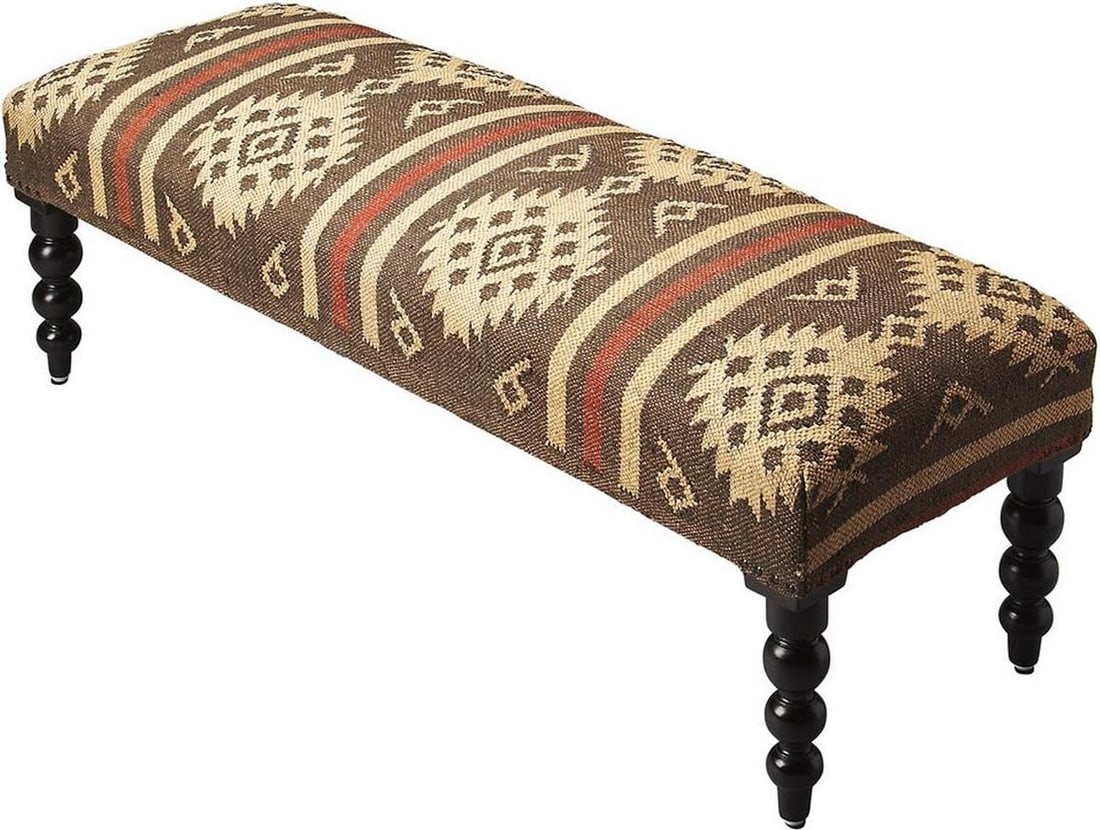 Butler Specialty Multicolored Navajo Bench Transitional Style 48" (1 of 1)