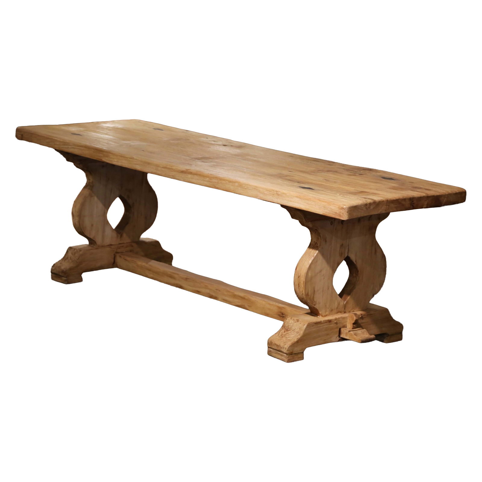 18th Century French Louis XIII Bleached Oak Trestle Table circa 1780 (1 of 7)