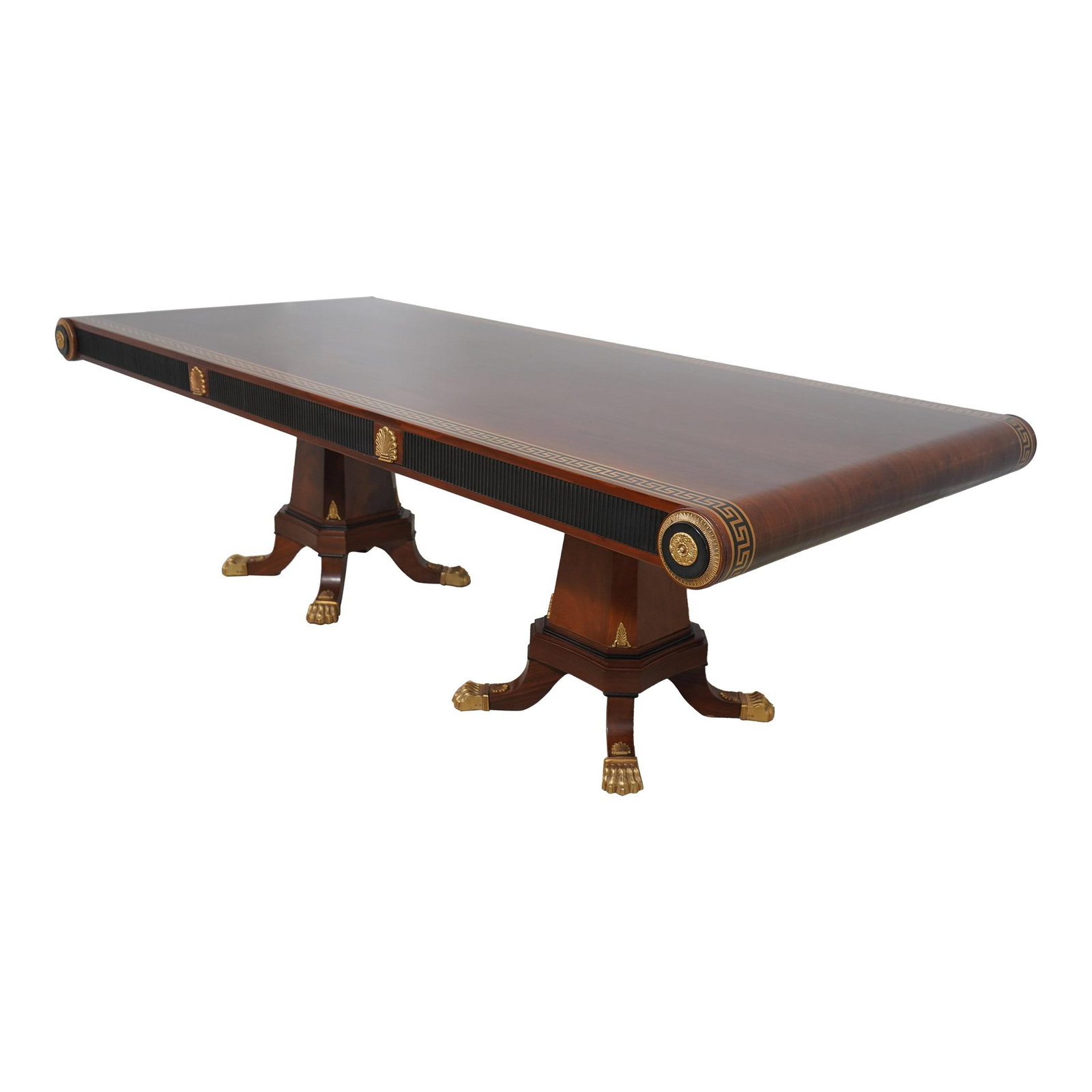 Italian Neoclassical Dining Table with Greek Key Inlay (1 of 10)