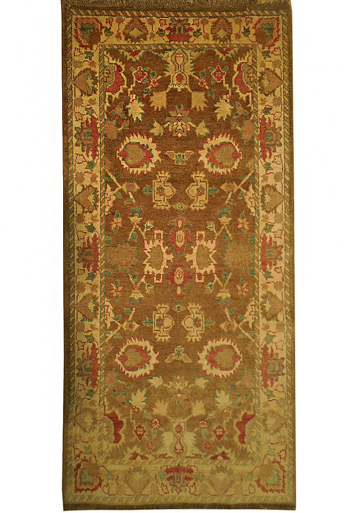 Authentic 2'11" x 5'2" Light Brown Chobi Peshawar Rug (1 of 6)