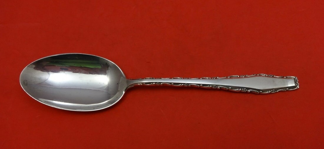 Lunt Rapallo Sterling Silver Serving Spoon 8.25 Inch (1 of 2)