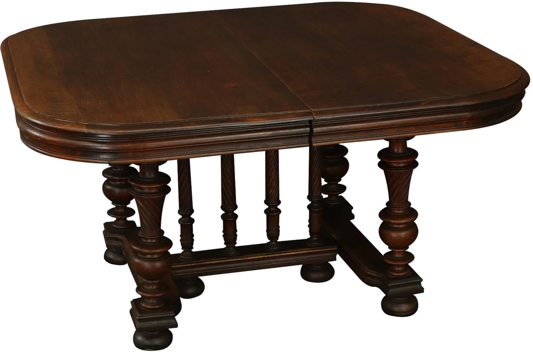 Elegant 1920s French Walnut Dining Table Henry II Style (1 of 7)