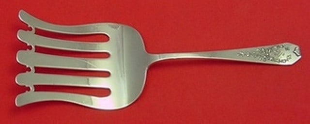 Gorham Whiting Madam Jumel Sterling Silver Asparagus Fork 8.5" Monogrammed (1 of 2)