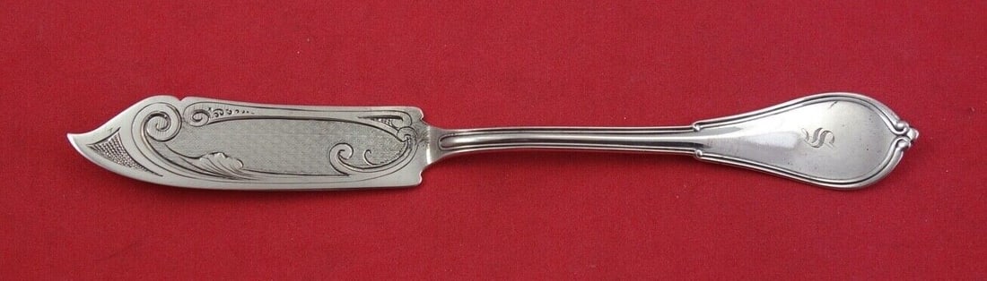 Gorham Cottage Sterling Silver Pickle Knife Engine Turned 6.5in (1 of 2)