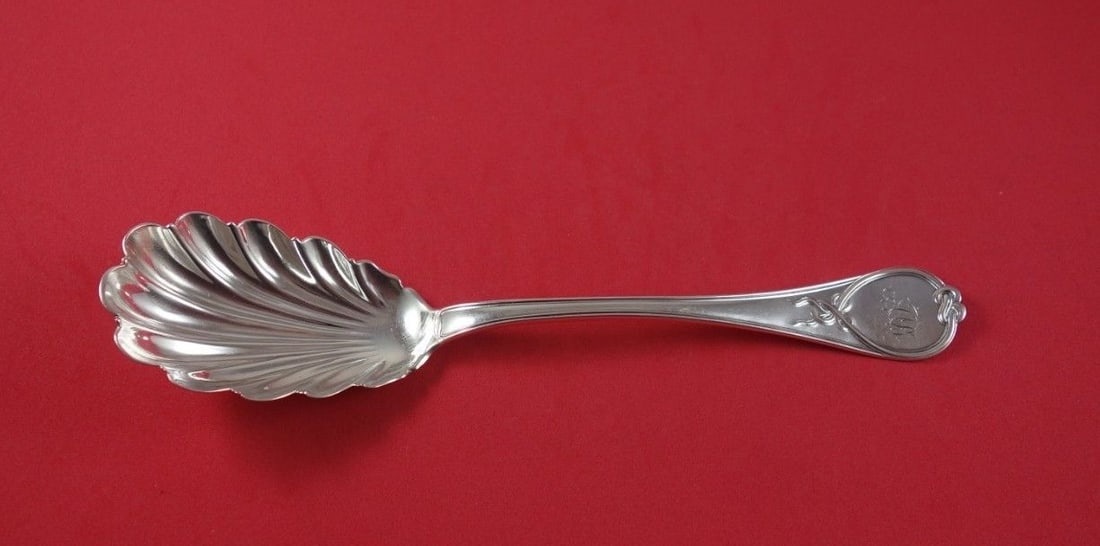 Ball Black & Co. Bow Knot Sterling Silver Berry Spoon 8 7/8" (1 of 2)