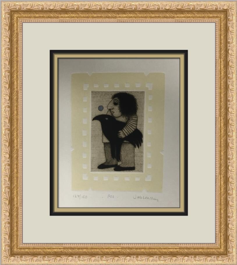 Carol Jablonsky Poe Limited Edition Signed Lithograph Framed 127/150 (1 of 4)