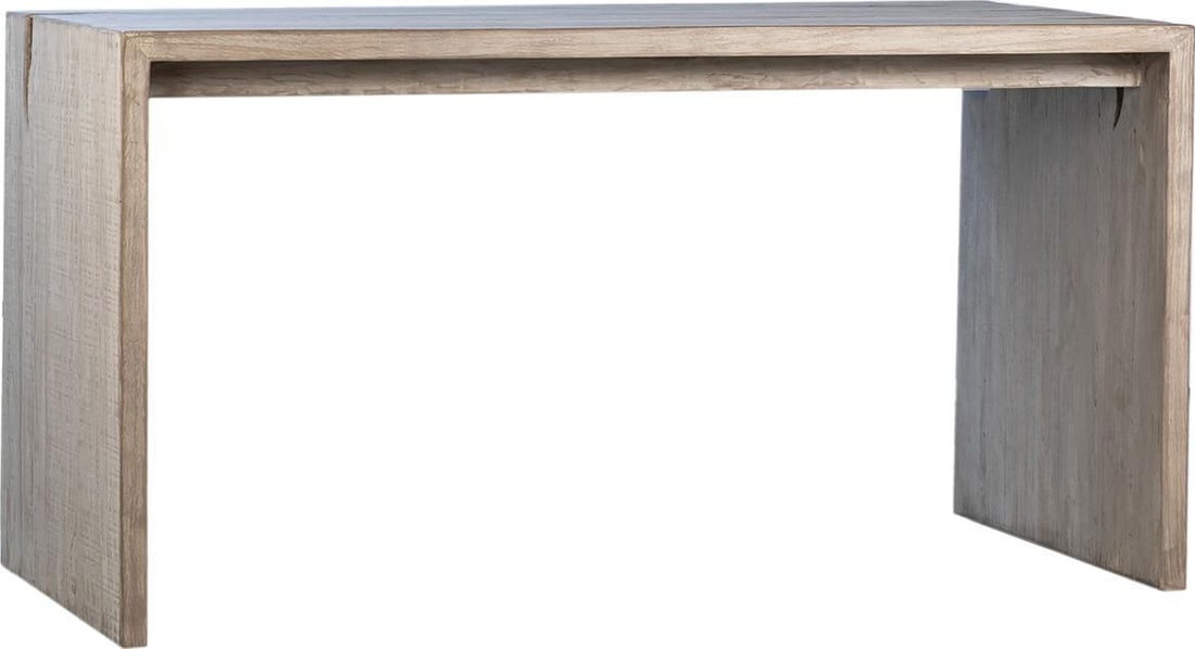 Merwin Reclaimed Pine Counter Table Rustic Style Pedestal 68" (1 of 1)