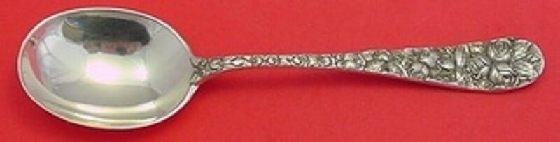 Schofield Baltimore Rose Sterling Silver Gumbo Soup Spoon 7 Antique (1 of 1)
