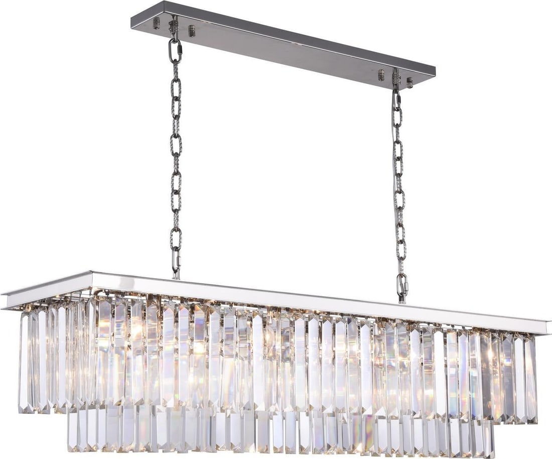 Sydney Crystal Pendant Light Modern Style Royal-Cut Crystal Polished Nickel UL-Listed (1 of 1)